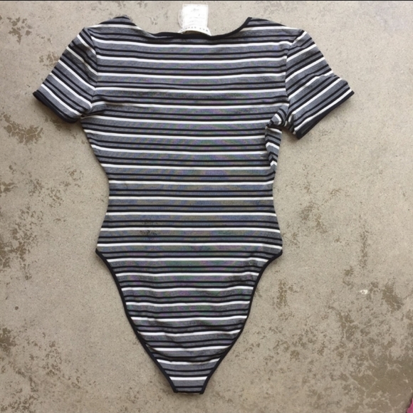 Vintage Striped Max Studio Bodysuit - Picture 3 of 4